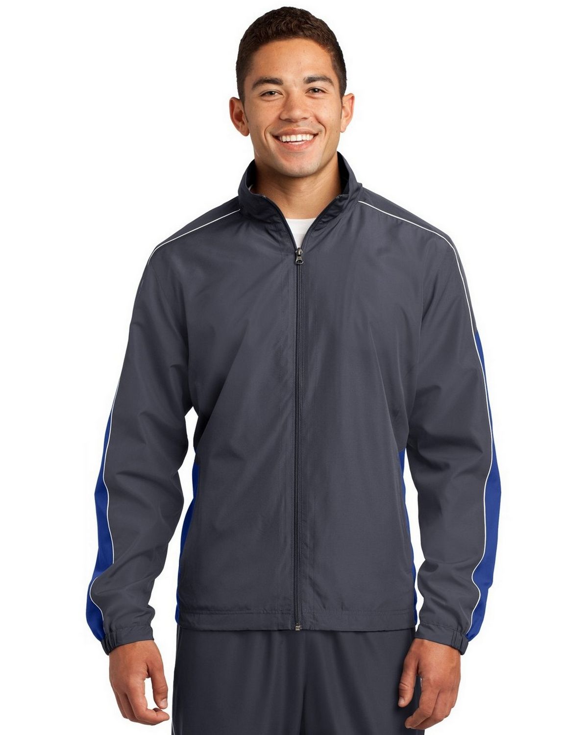 JST61 Sport-Tek Piped Colorblock Wind Jacket. JST61 Sport-Tek Piped Colorblock Wind Jacket.