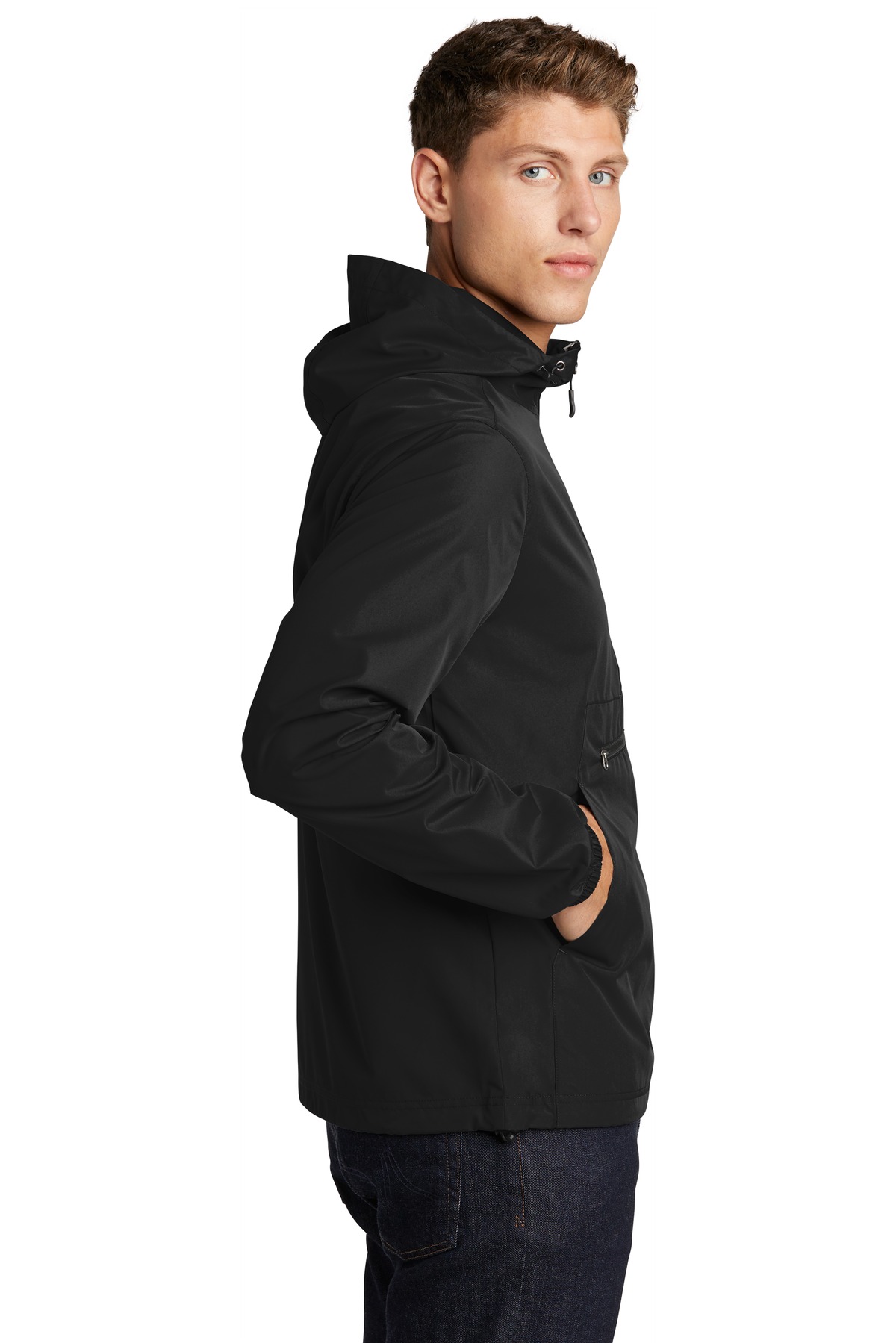 JST66 Sport-Tek Packable Anorak JST66 Sport-Tek Packable Anorak - Siide Image
