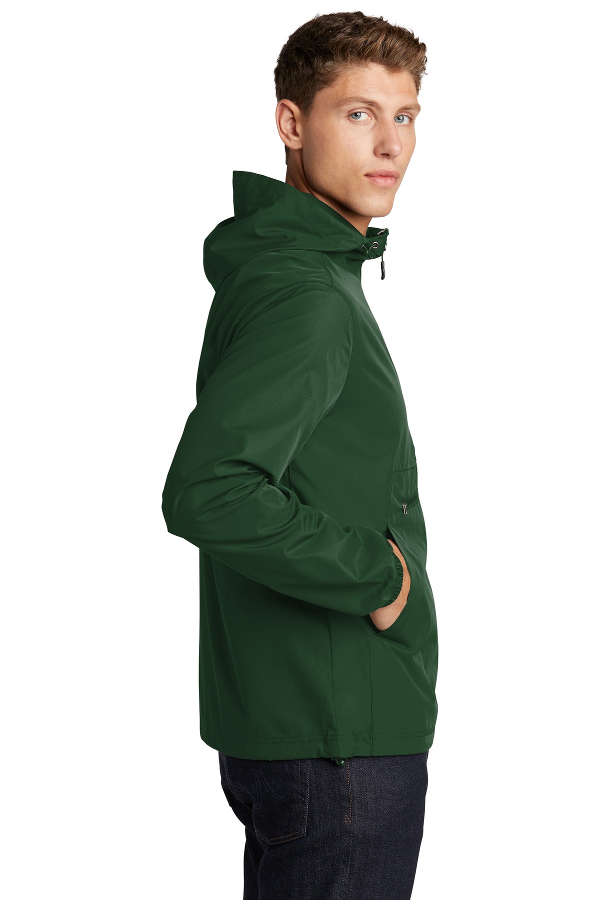 Sport-Tek Direct to Film (DTF) JST66 Packable Anorak Sport-Tek Direct to Film (DTF) JST66 Packable Anorak - Siide Image