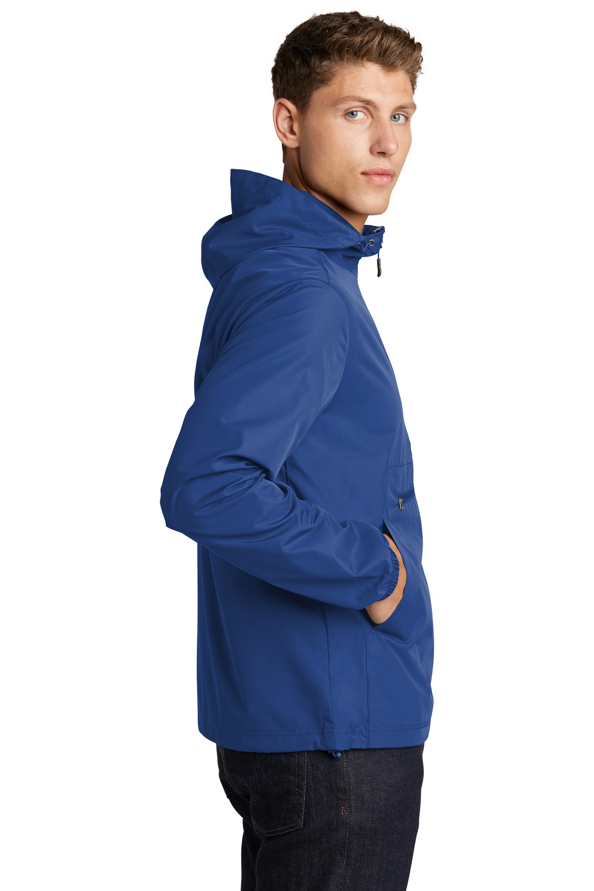 JST66 Sport-Tek Packable Anorak JST66 Sport-Tek Packable Anorak - Siide Image