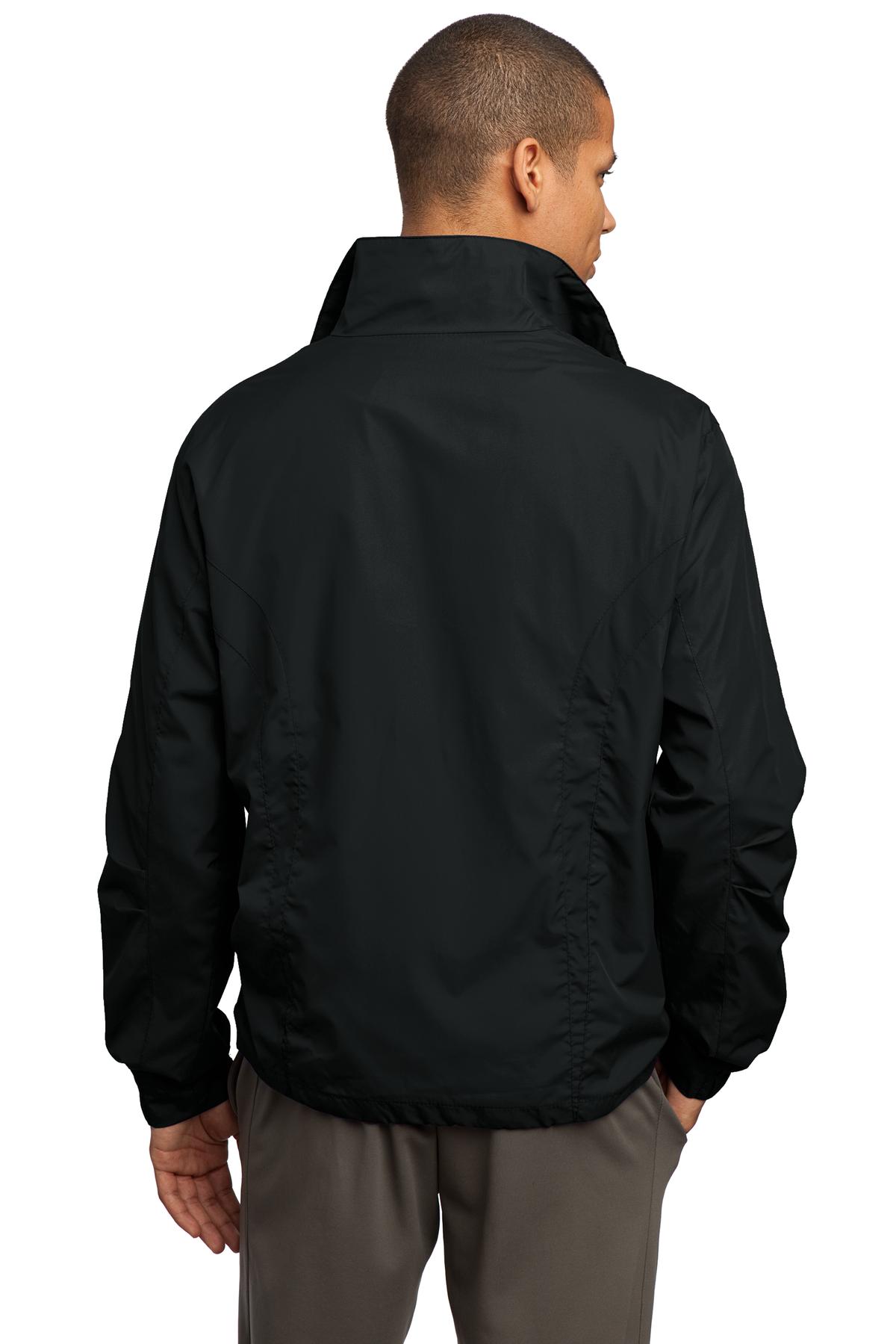 JST70 Sport-Tek Full-Zip Wind Jacket. - Back Image