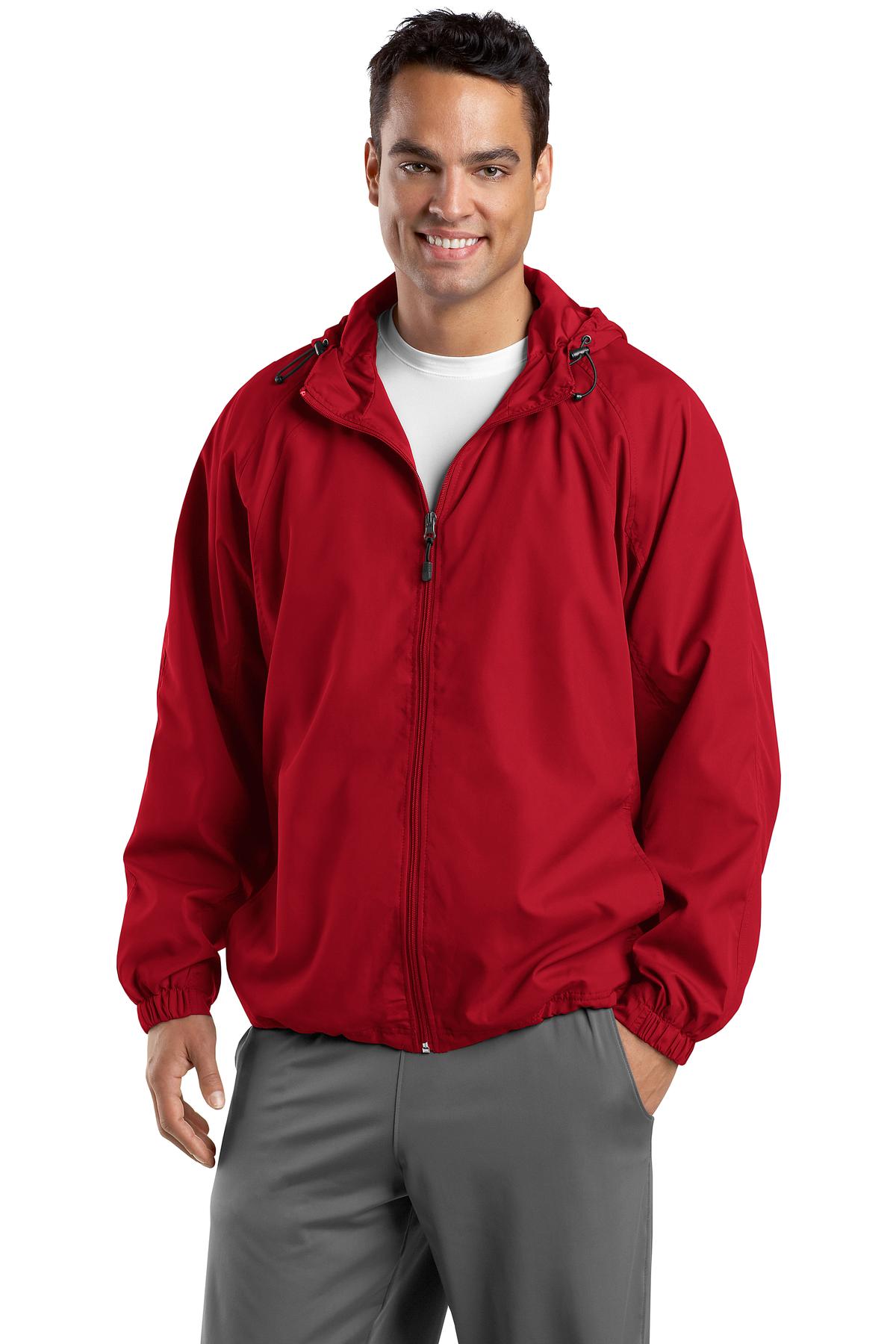 JST73 Sport-Tek Hooded Raglan Jacket.