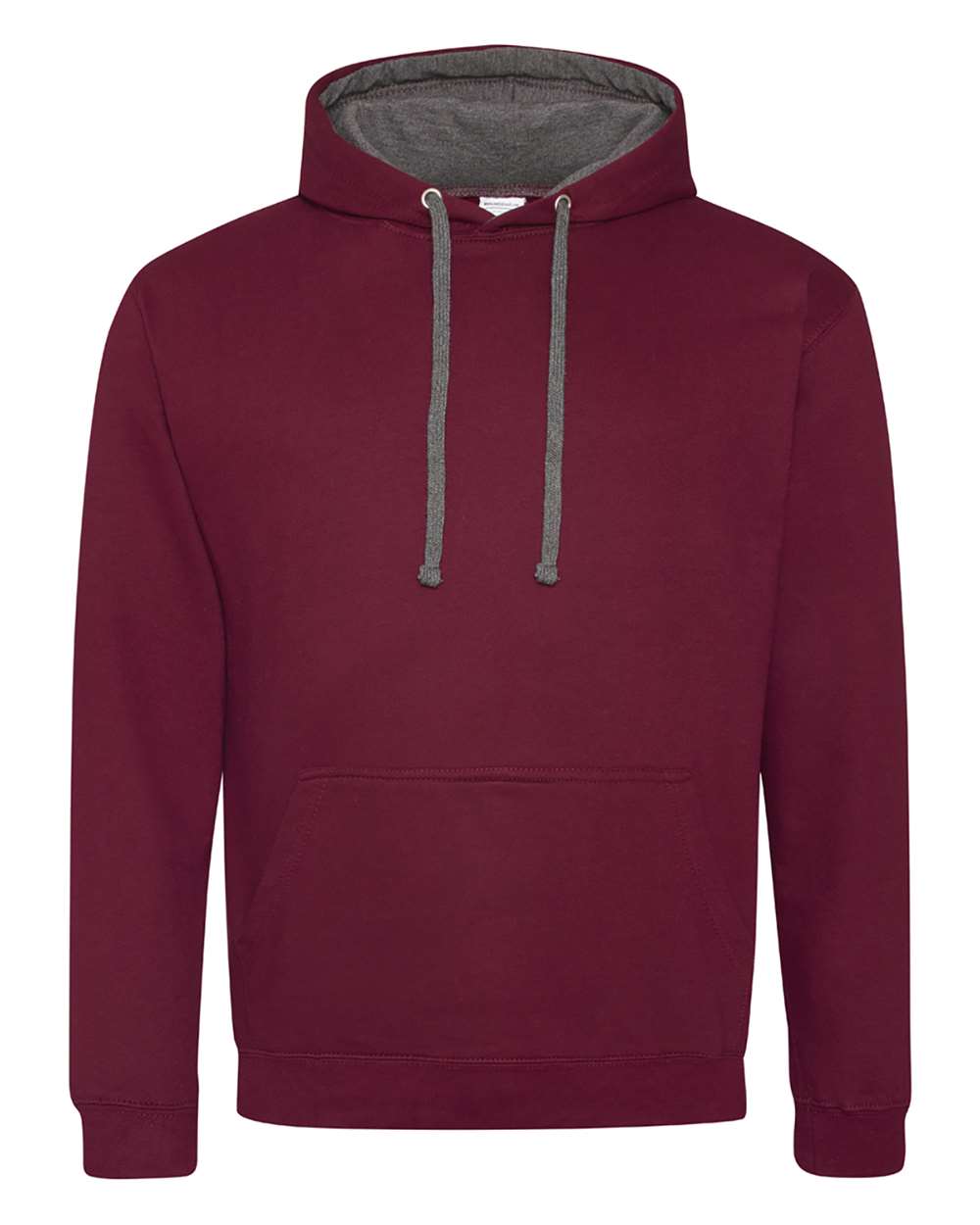 JHA003 Just Hoods By AWDis Adult 80/20 Midweight Varsity Contrast Hooded Sweatshirt