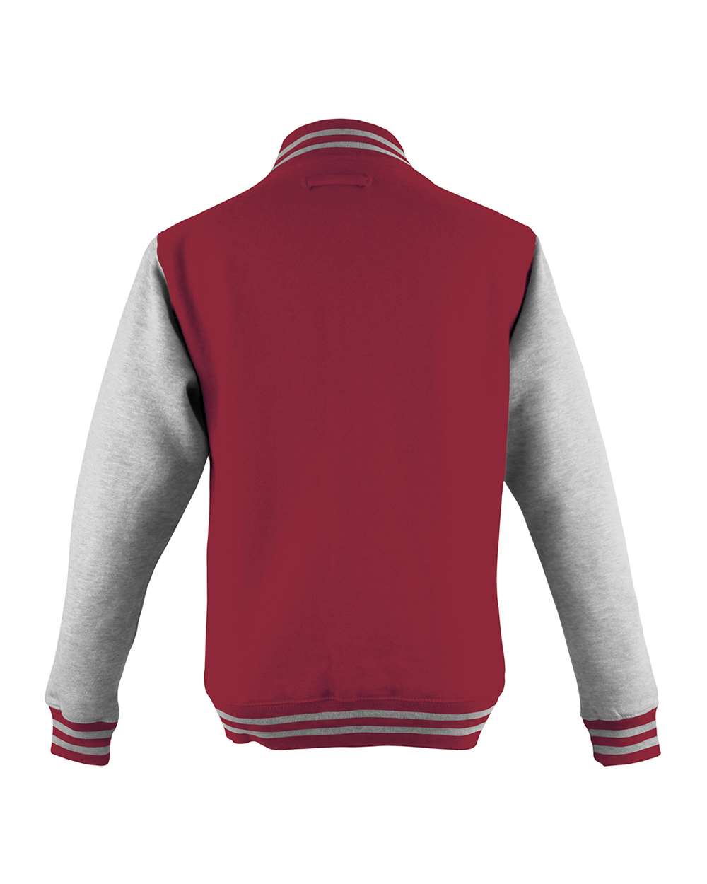 JHY043 Just Hoods By AWDis Youth 80/20 Heavyweight Letterman Jacket - Back Image