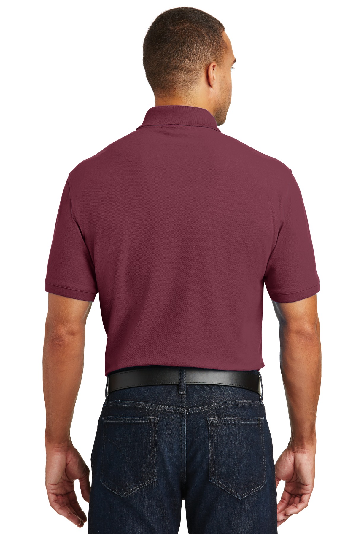 K100 Port Authority Core Classic Pique Polo. - Back Image