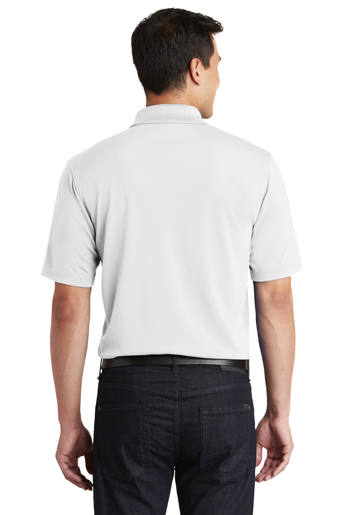 K110P Port Authority Dry Zone UV Micro-Mesh Pocket Polo. - Back Image