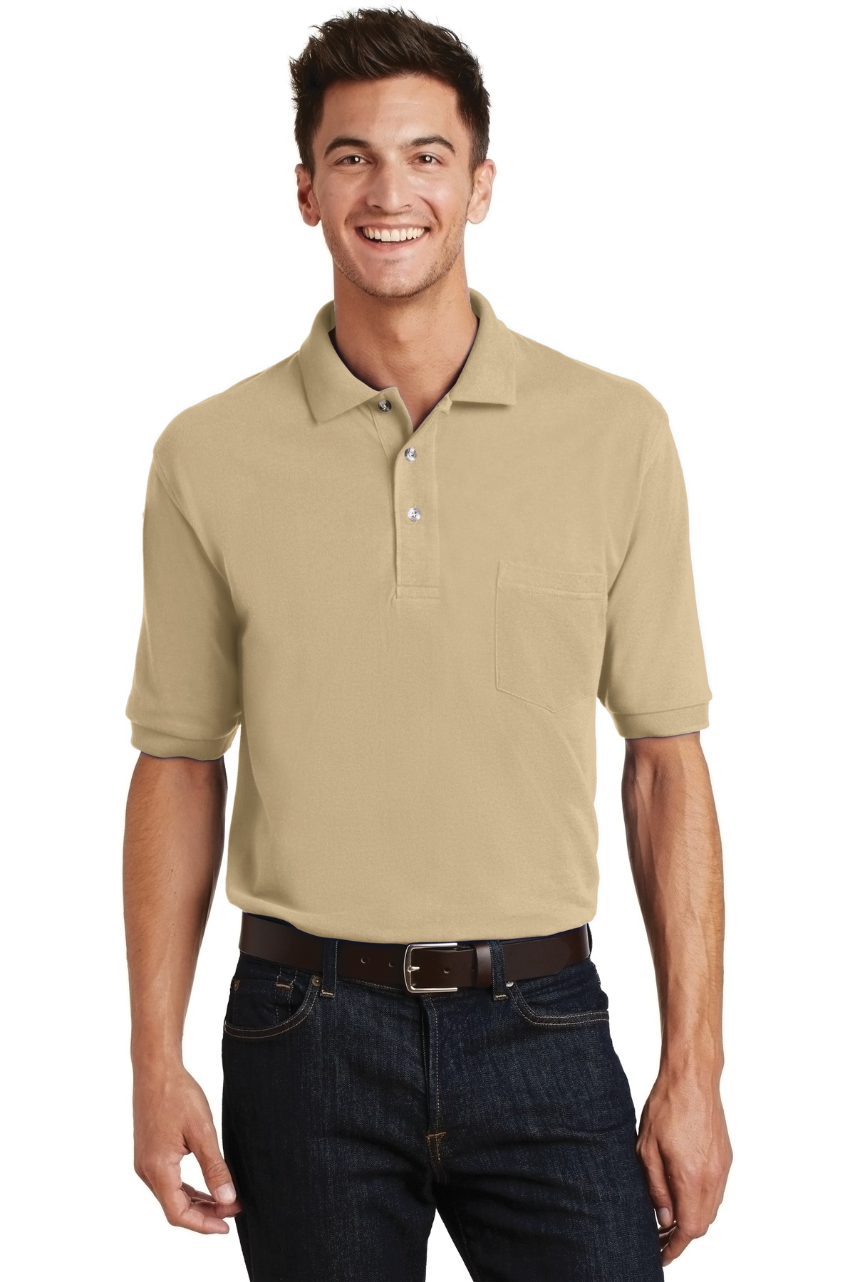K420P Port Authority Heavyweight Cotton Pique Polo with Pocket. K420P Port Authority Heavyweight Cotton Pique Polo with Pocket.