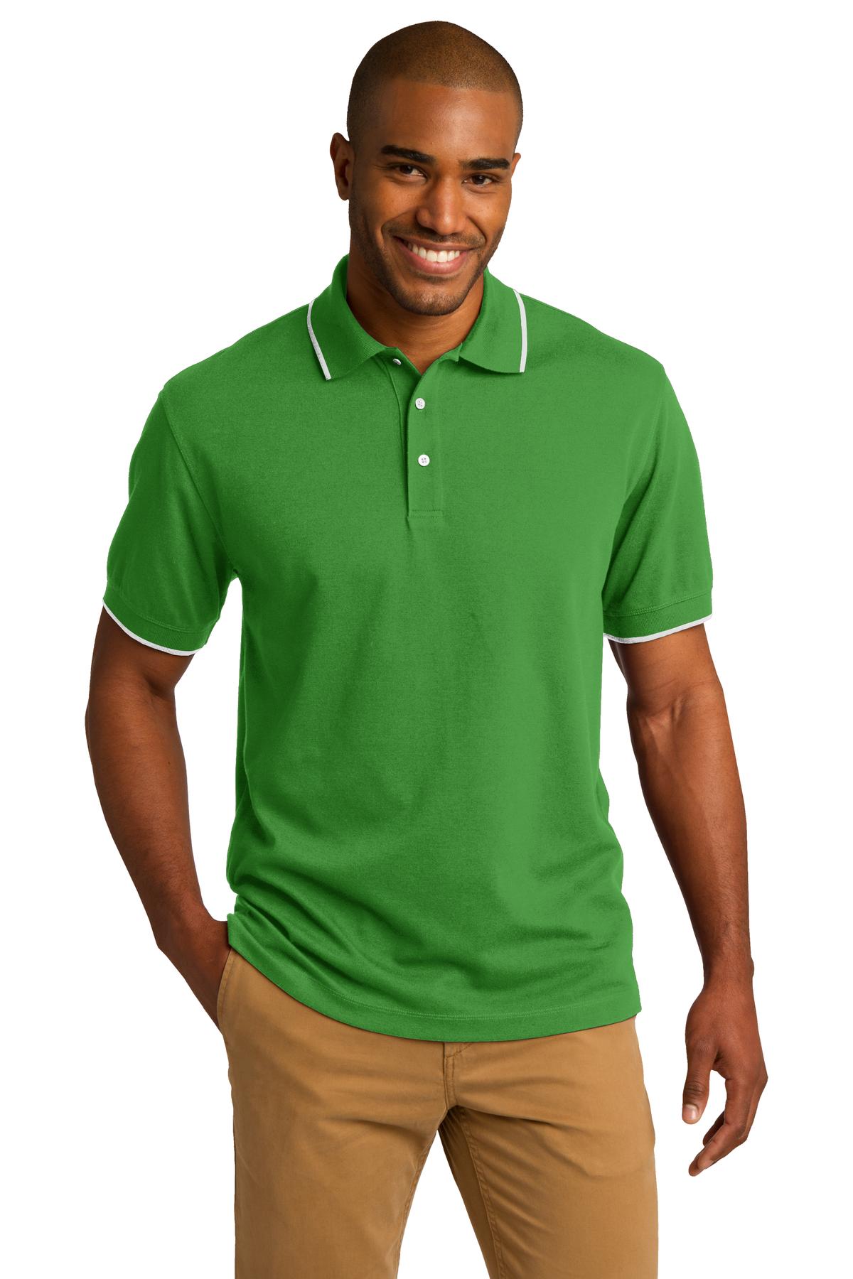 K454 Port Authority Rapid Dry Tipped Polo