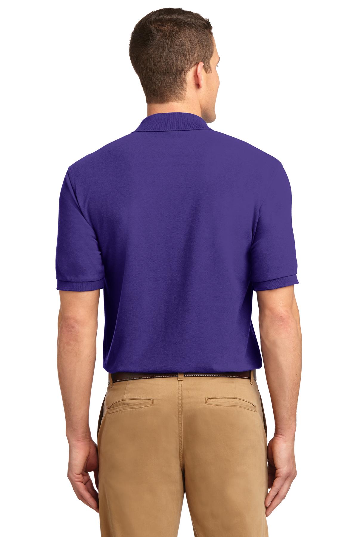 K500 Port Authority Silk Touch Polo. - Back Image