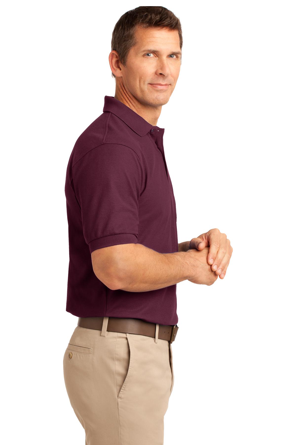 Port Authority Direct to Film (DTF) K500P Silk Touch Polo with Pocket. - Siide Image