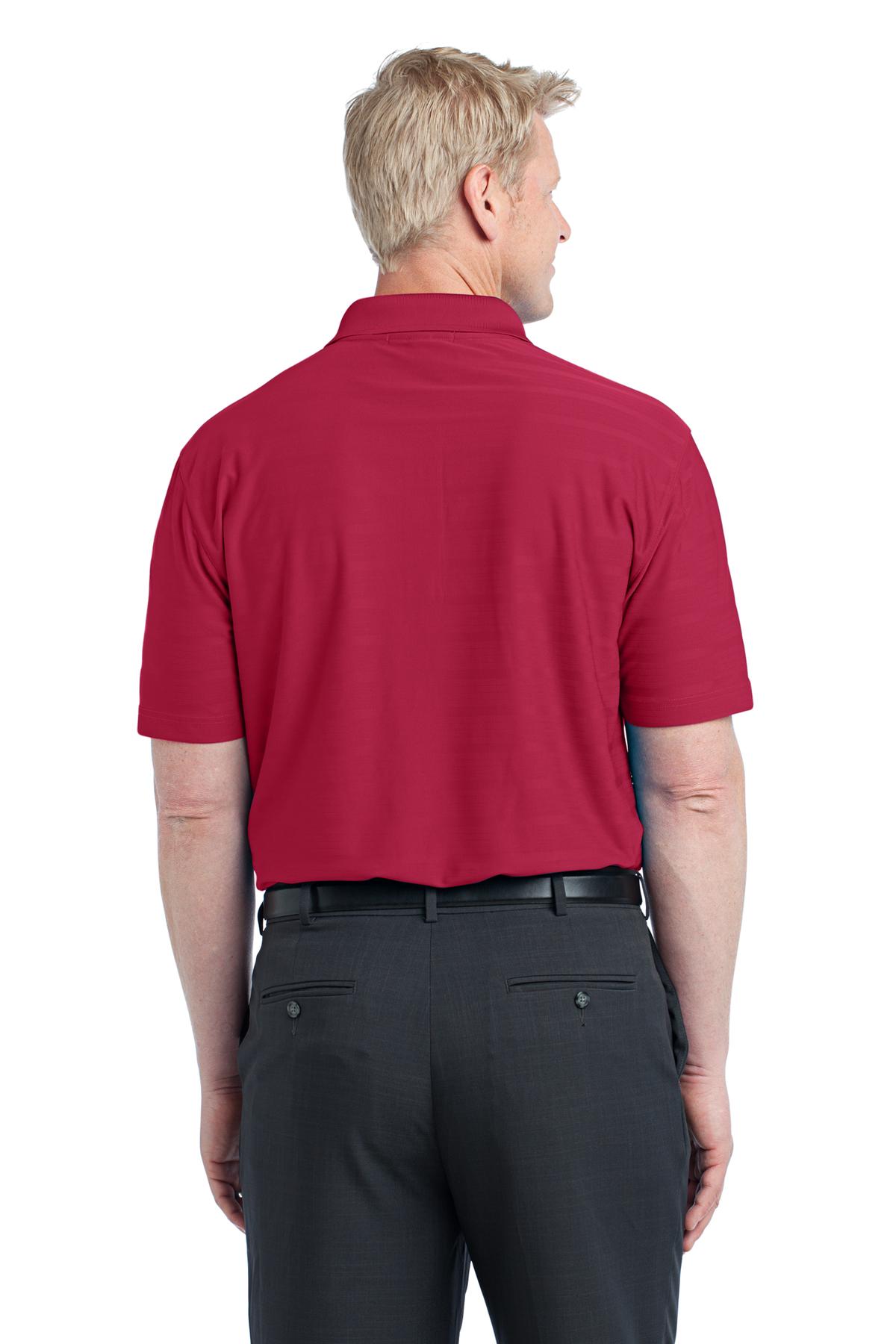 K514 Port Authority Horizontal Texture Polo - Back Image