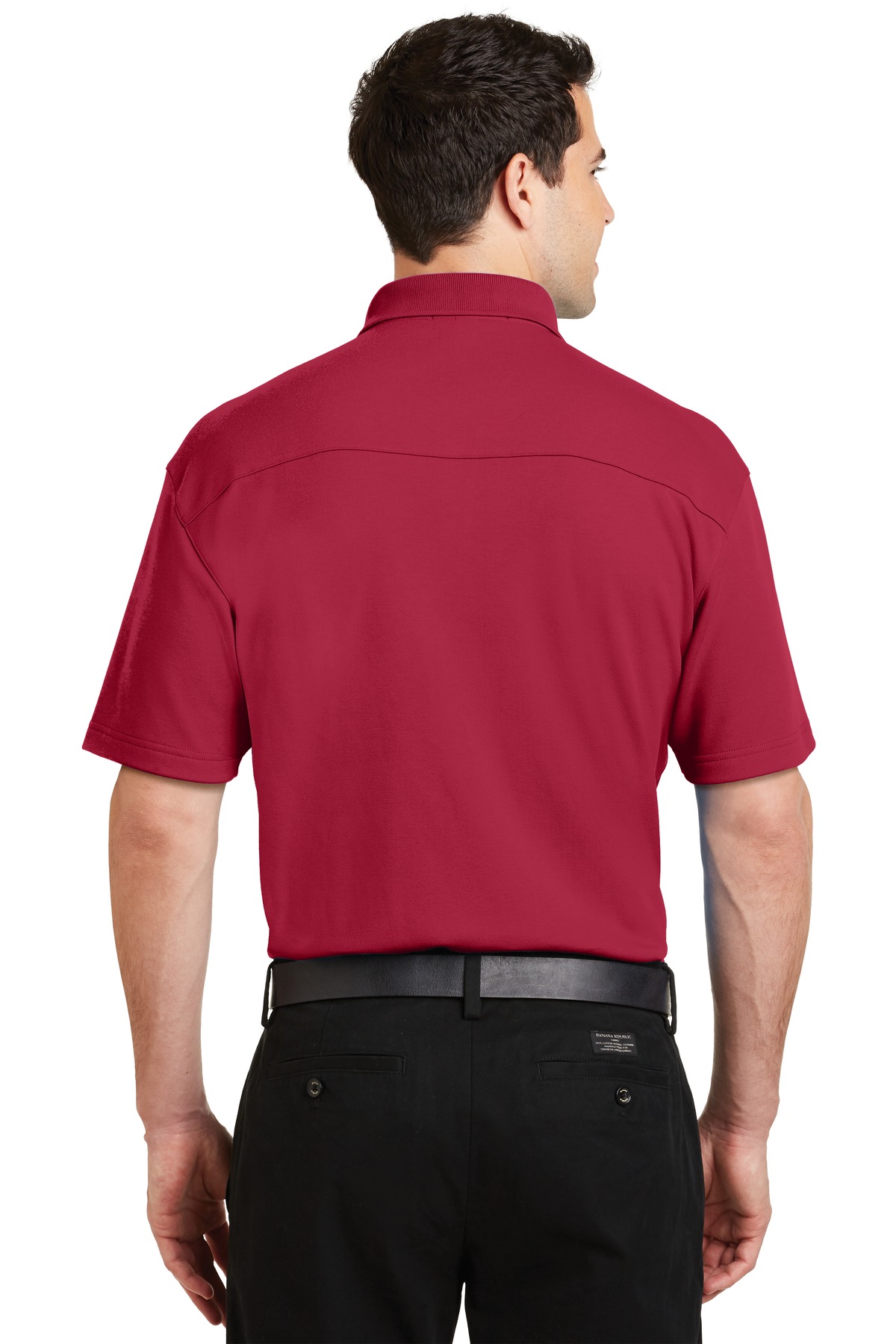 K5200 Port Authority Silk Touch Interlock Performance Polo - Back Image