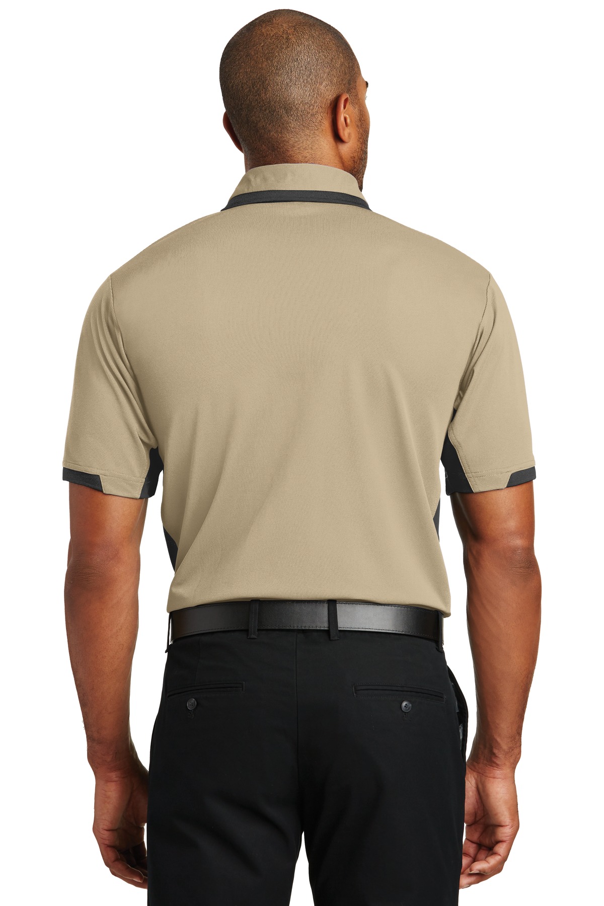 K524 Port Authority Dry Zone Colorblock Ottoman Polo - Back Image