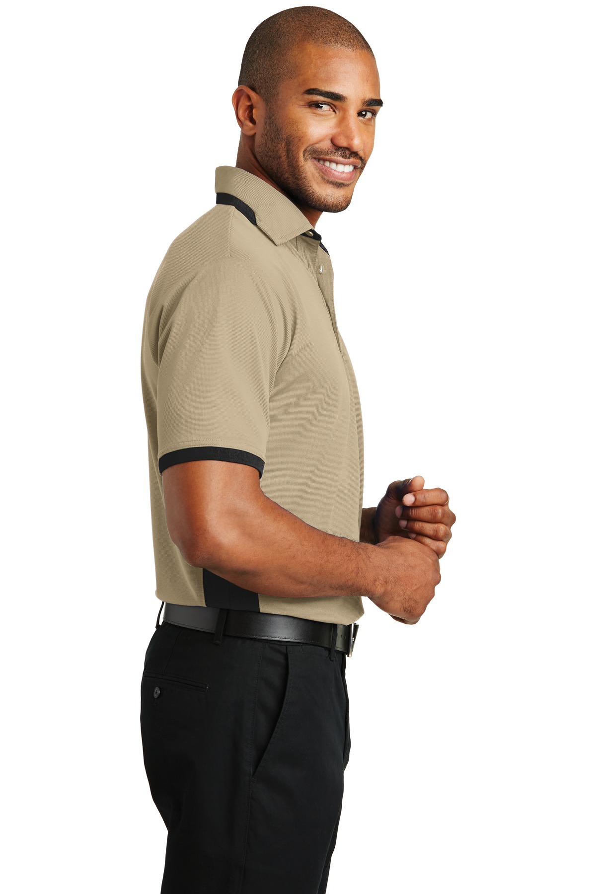 K524 Port Authority Dry Zone Colorblock Ottoman Polo - Siide Image