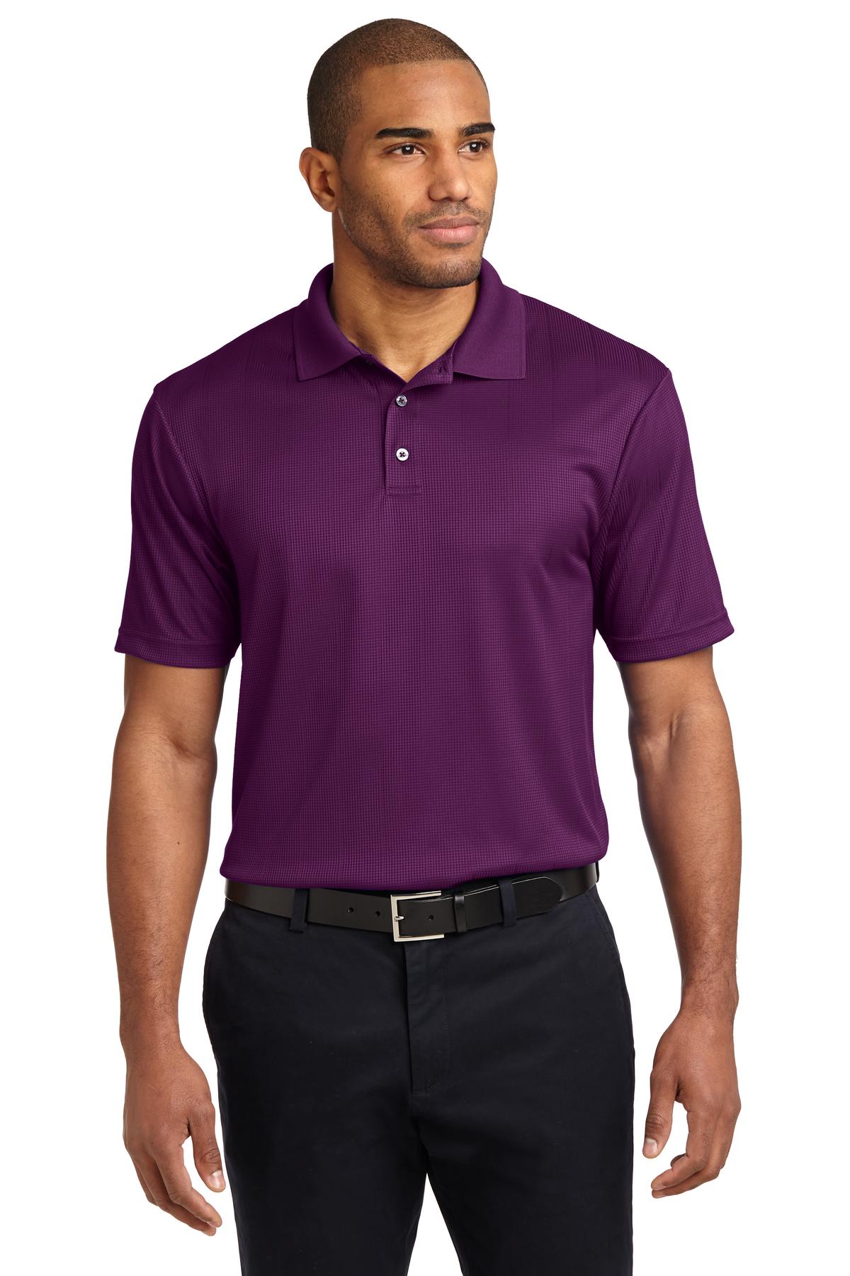 K528 Port Authority Performance Fine Jacquard Polo.