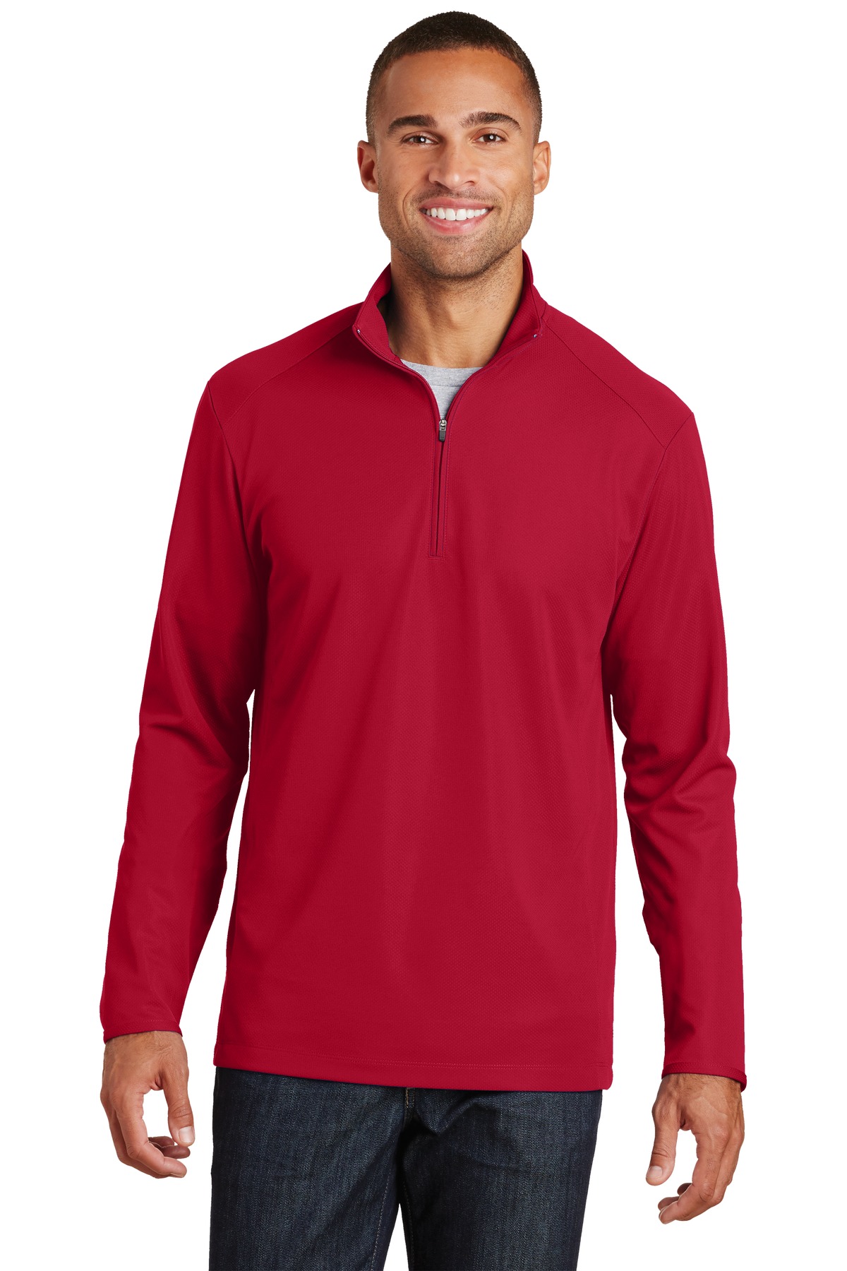 K806 Port Authority Pinpoint Mesh 1/2-Zip