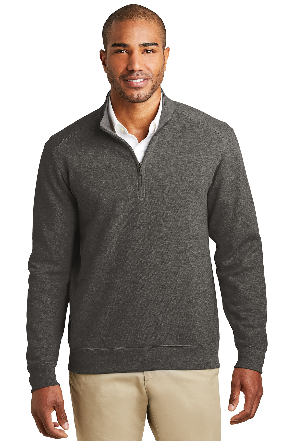 K807 Port Authority Interlock 1/4-Zip K807 Port Authority Interlock 1/4-Zip