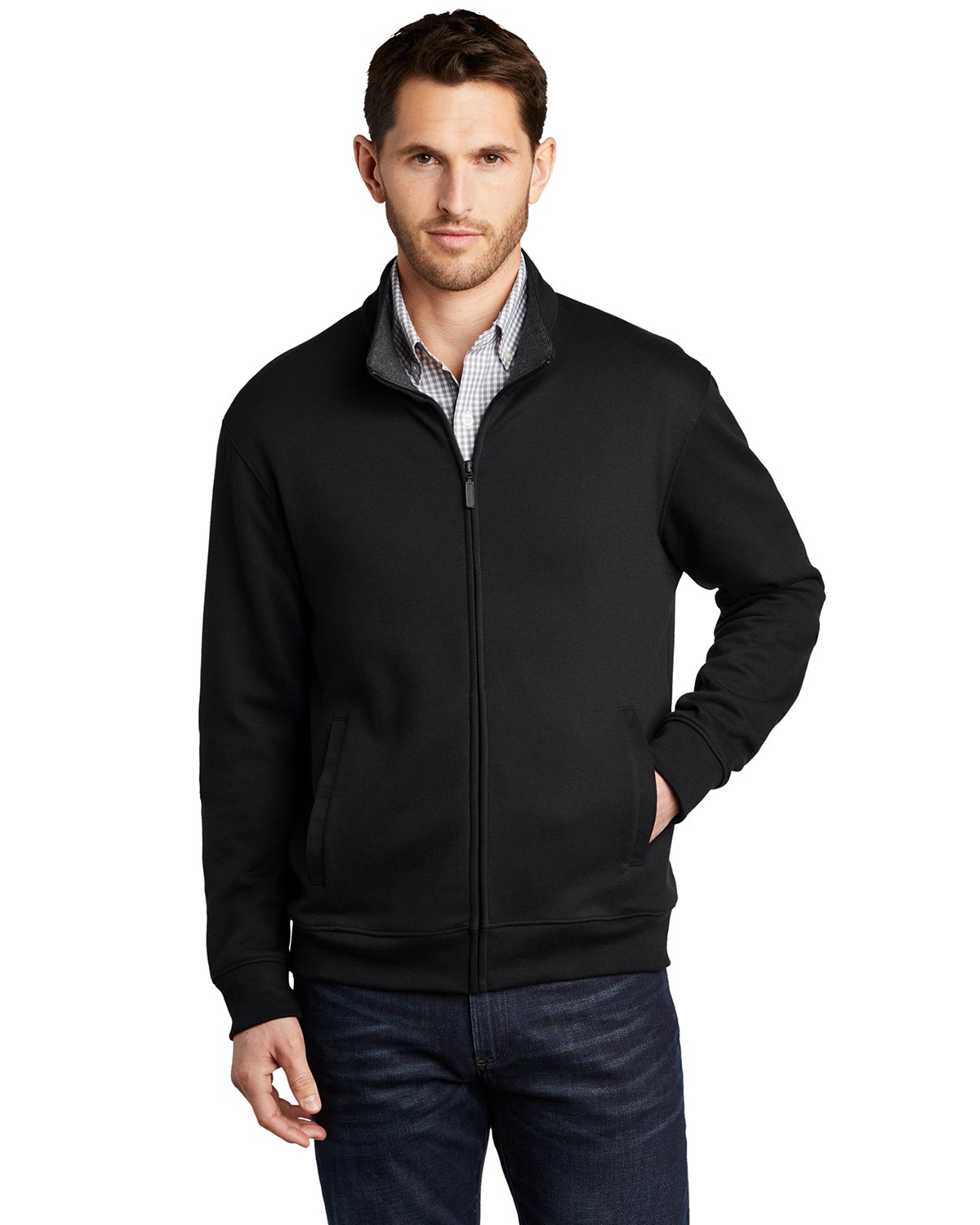 K809 Port Authority Interlock Full-Zip. Zoom Image