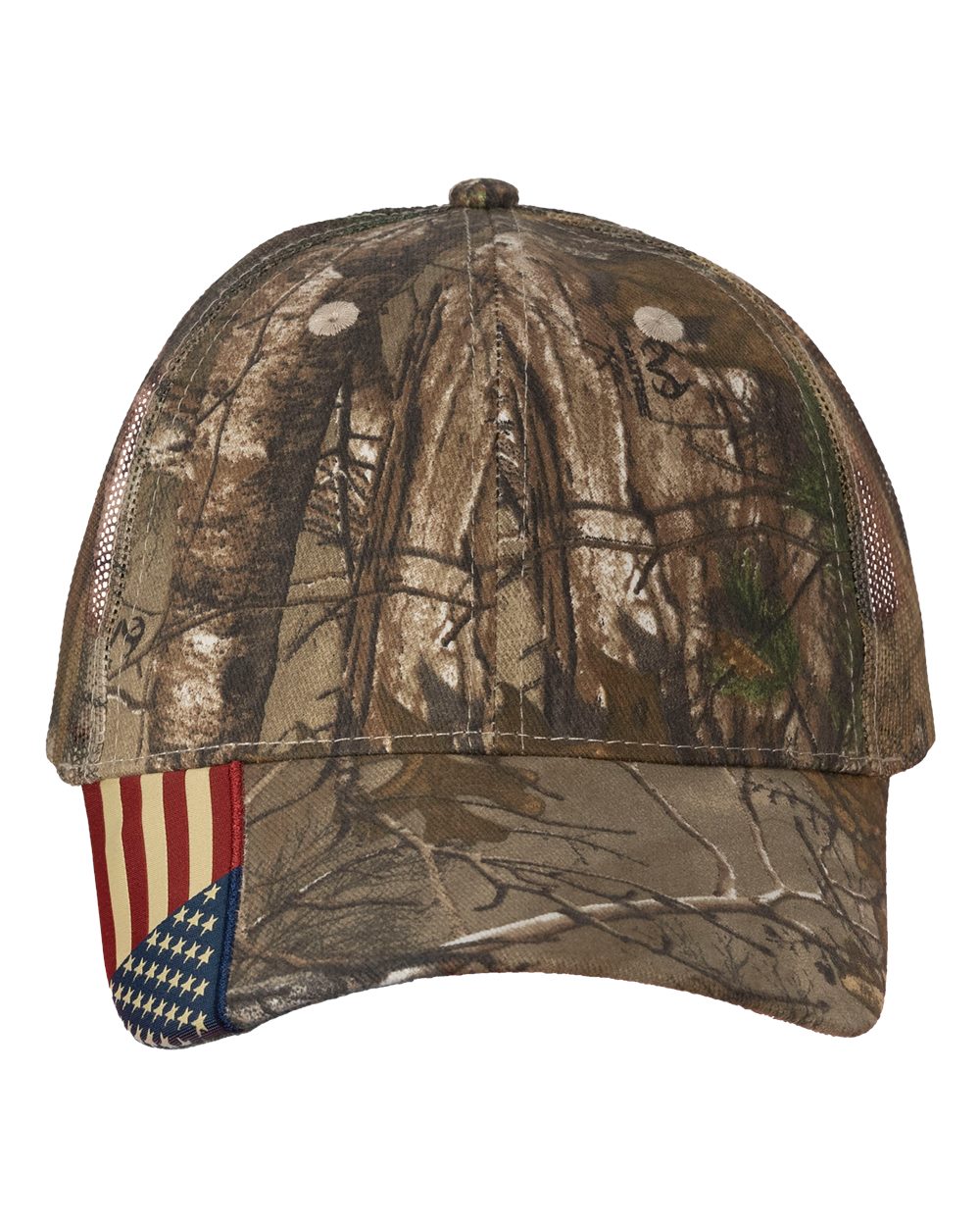 LC350M Kati Camo Woven USA Flag Mesh Cap LC350M Kati Camo Woven USA Flag Mesh Cap