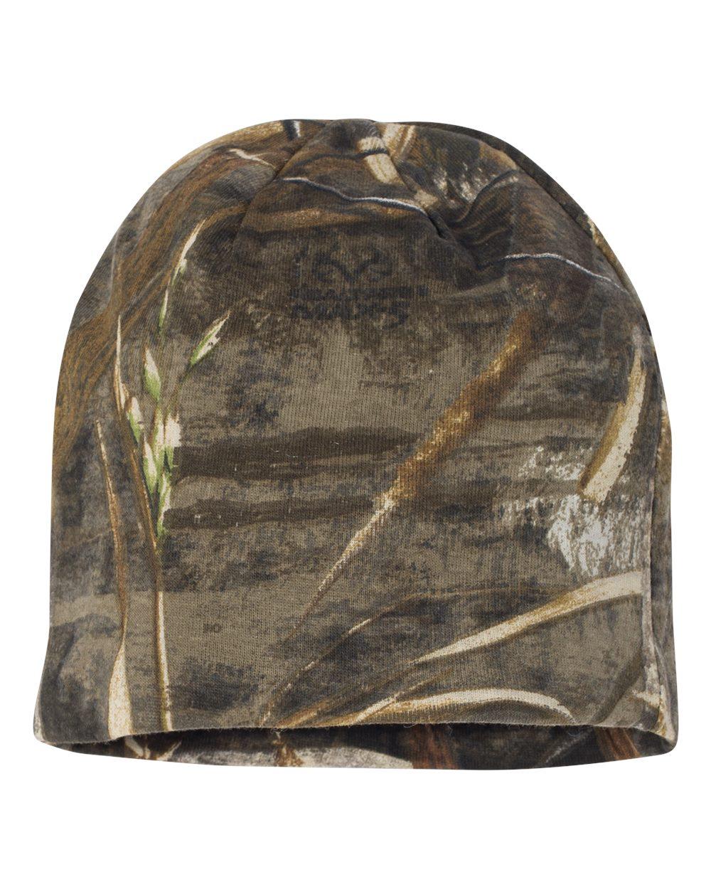 LCB08 Kati 8" Camo Knit Beanie - Back Image