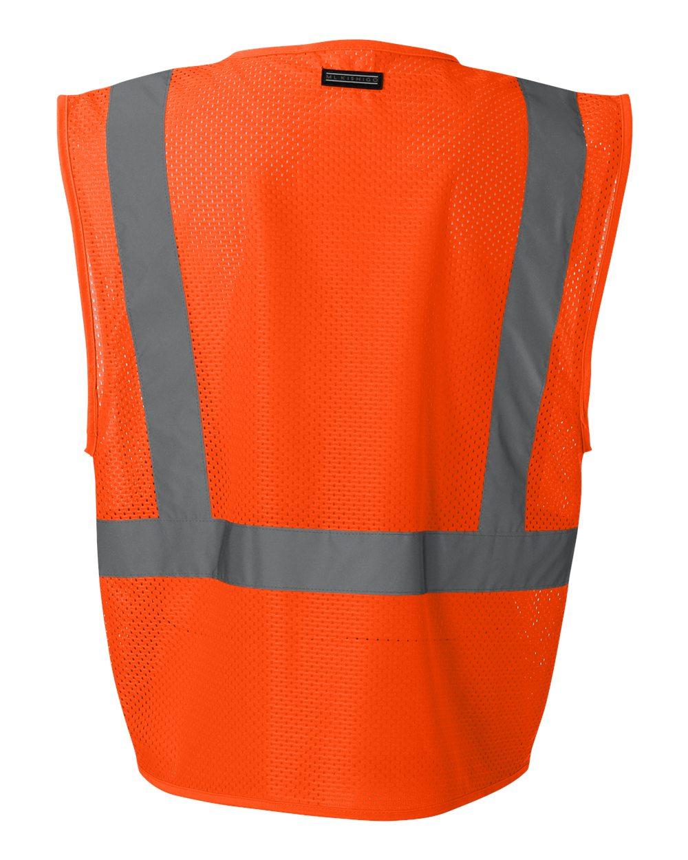 1085-1086 Kishigo Ultra-Cool Mesh Vest with Pockets - Back Image