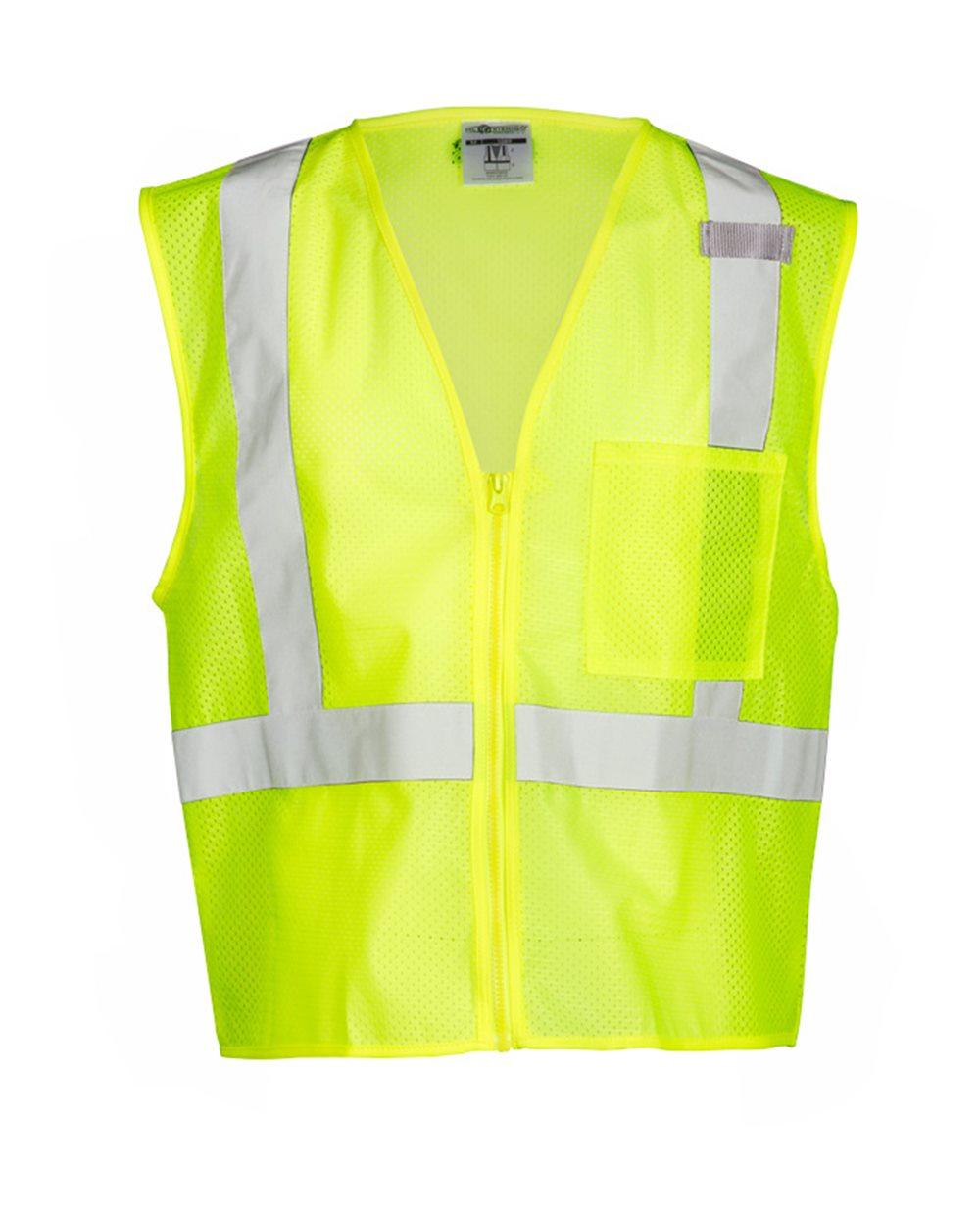 1089-1090 Kishigo Single Pocket Zipper Mesh Vest