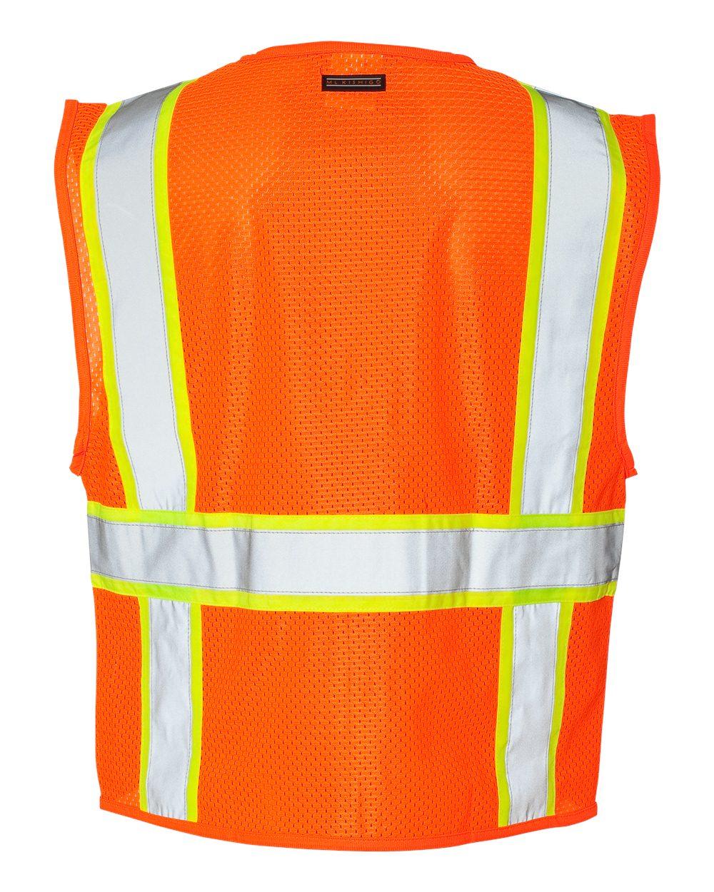 1163-1164 Kishigo Ultra-Cool Solid Front Vest with Mesh Back - Back Image