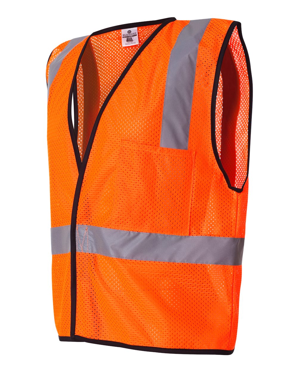 1193-1194 Kishigo Economy Single Pocket Hook & Loop Mesh Vest - Siide Image