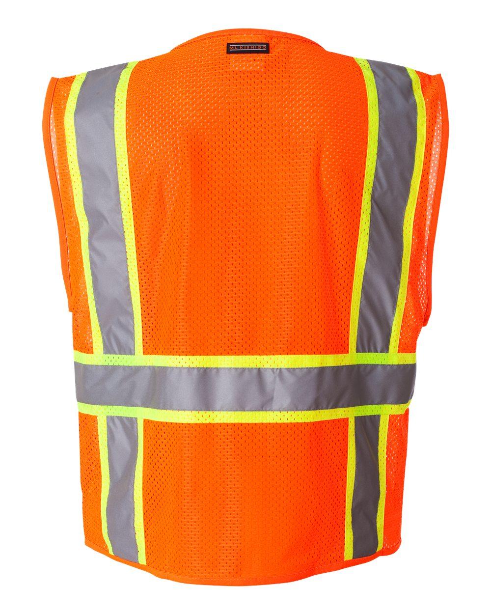 1195-1196 Kishigo Ultra-Cool Multi Pocket Vest - Back Image