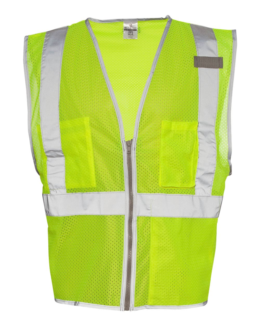 1507-1508 Kishigo Premium Brilliant Series Three-Pocket Zippered Mesh Vest 1507-1508 Kishigo Premium Brilliant Series Three-Pocket Zippered Mesh Vest