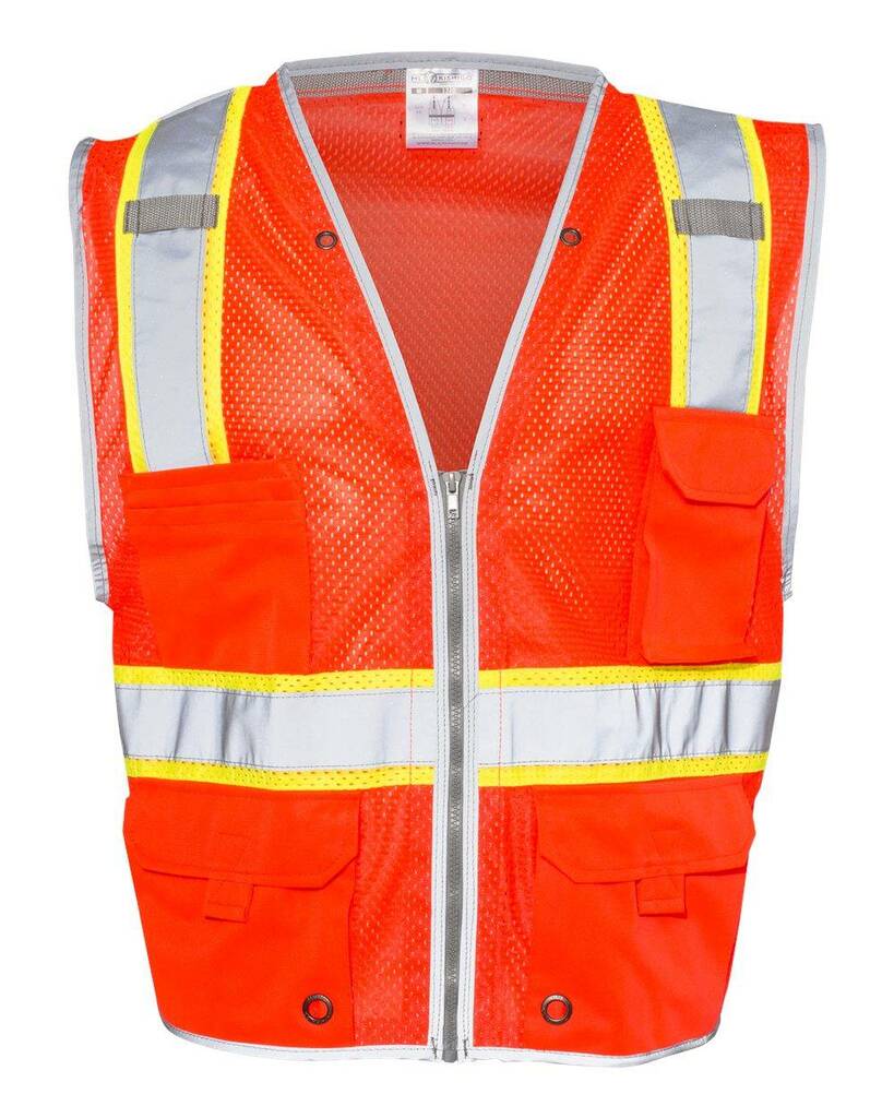 1510-1511 Kishigo Premium Brilliant Series Heavy-Duty Class 2 Vest 1510-1511 Kishigo Premium Brilliant Series Heavy-Duty Class 2 Vest