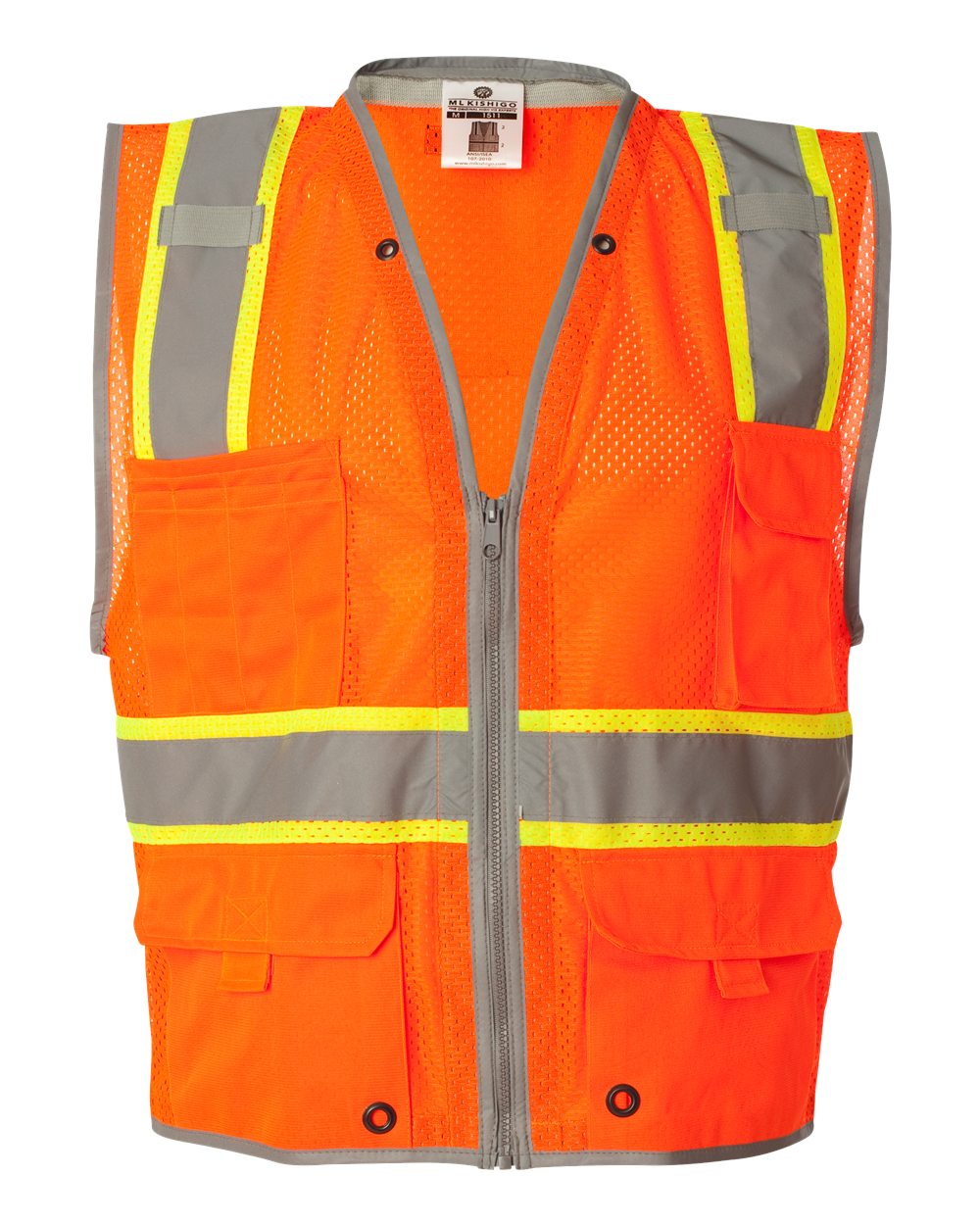 1510-1511 Kishigo Premium Brilliant Series Heavy-Duty Class 2 Vest 1510-1511 Kishigo Premium Brilliant Series Heavy-Duty Class 2 Vest