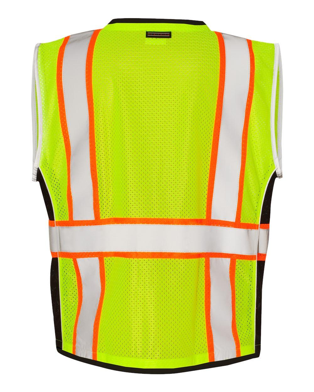 1513-1514 Kishigo Premium Black Series Heavy Duty Vest 1513-1514 Kishigo Premium Black Series Heavy Duty Vest - Back Image