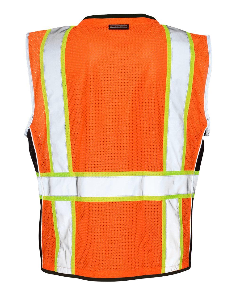 1513-1514 Kishigo Premium Black Series Heavy Duty Vest - Back Image