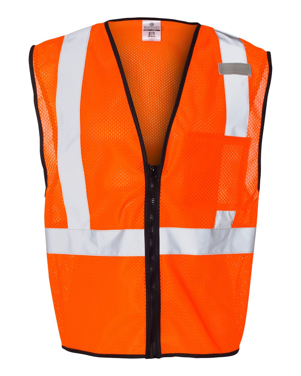 1519-1520 Kishigo Single Pocket Zipper Mesh Class 2 Vest 1519-1520 Kishigo Single Pocket Zipper Mesh Class 2 Vest