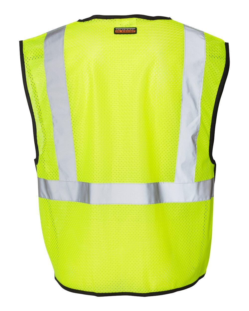1535-1536 Kishigo One-Pocket Breakaway Vest - Back Image