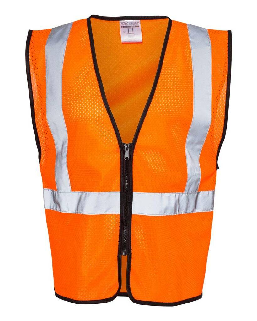 1547-1548 Kishigo Zippered Mesh Economy Class 2 Vest 1547-1548 Kishigo Zippered Mesh Economy Class 2 Vest