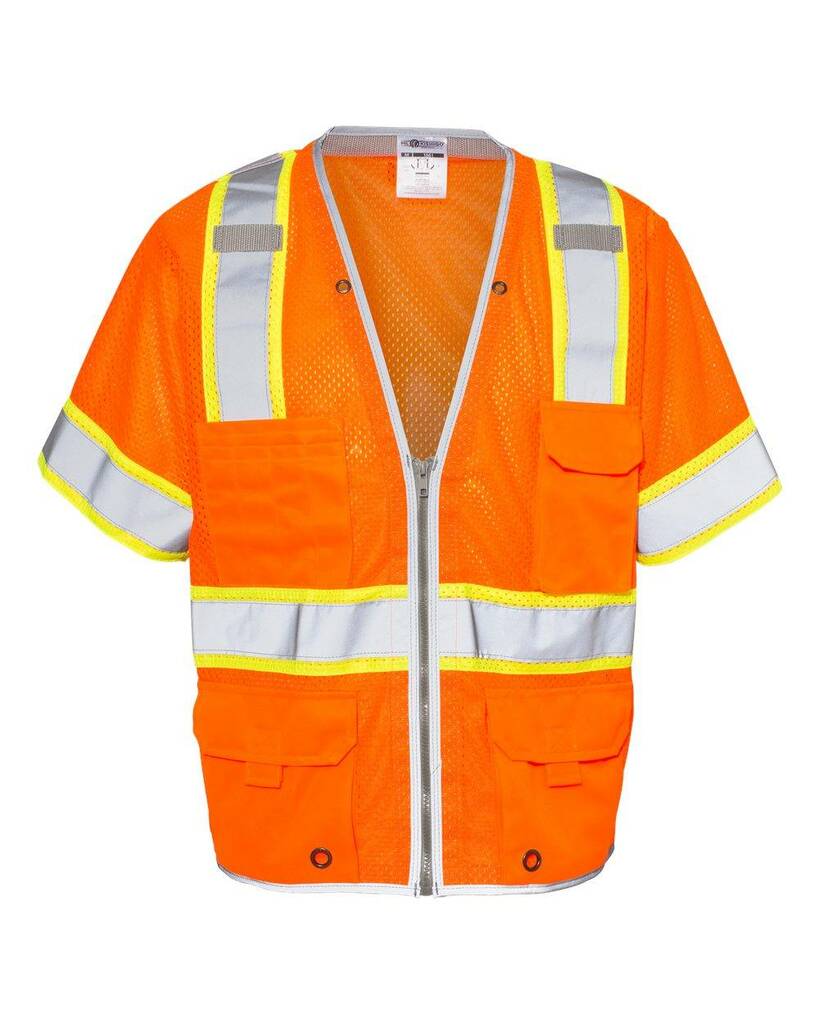 1550-1551 Kishigo Premium Brilliant Series Heavy Duty Class 3 Vest