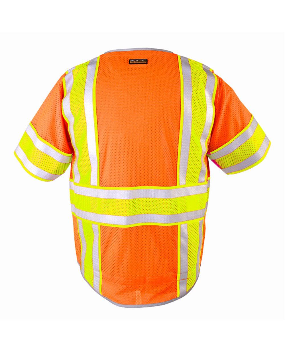1573-1574 Kishigo Premium Brilliant Series Ultimate Reflective Class 3 Vest - Back Image
