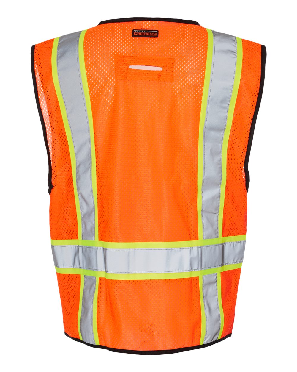 1580-1581 Kishigo 6 Pocket Contrast Class 2 Vest - Back Image