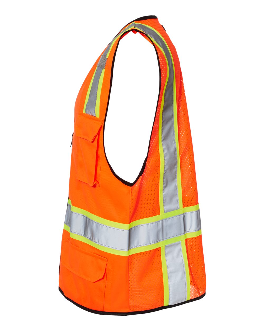 1580-1581 Kishigo 6 Pocket Contrast Class 2 Vest - Siide Image