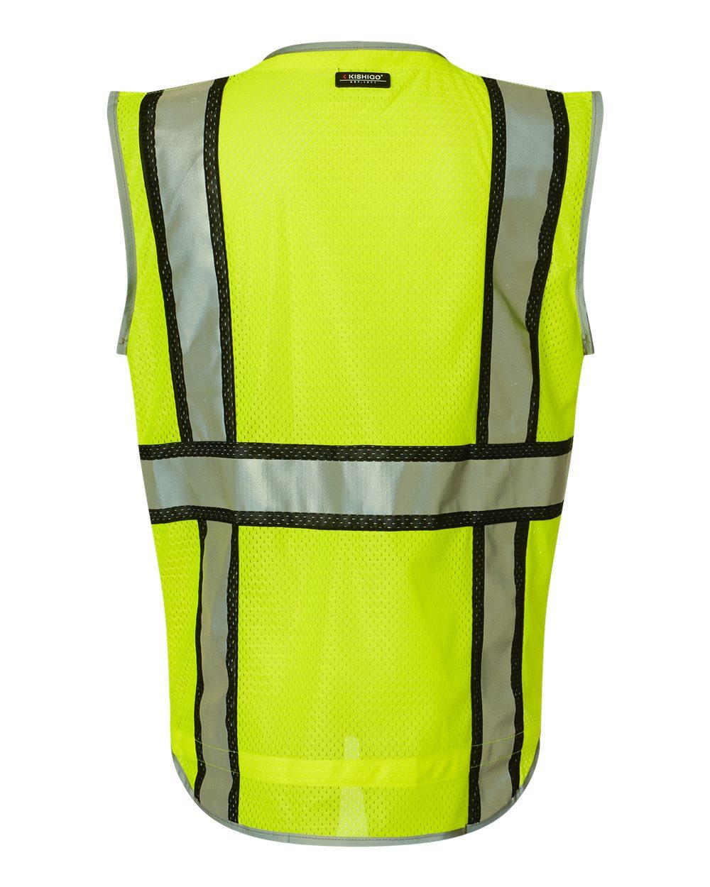 1584 Kishigo Premium Brilliant Series Ultimate Reflective Vest - Back Image