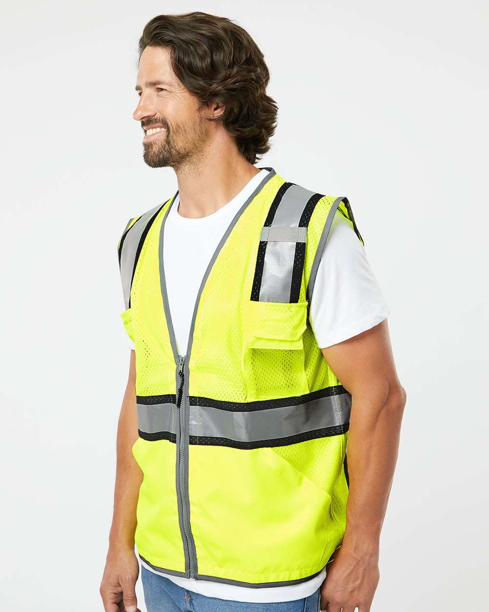 1584 Kishigo Premium Brilliant Series Ultimate Reflective Vest - Siide Image