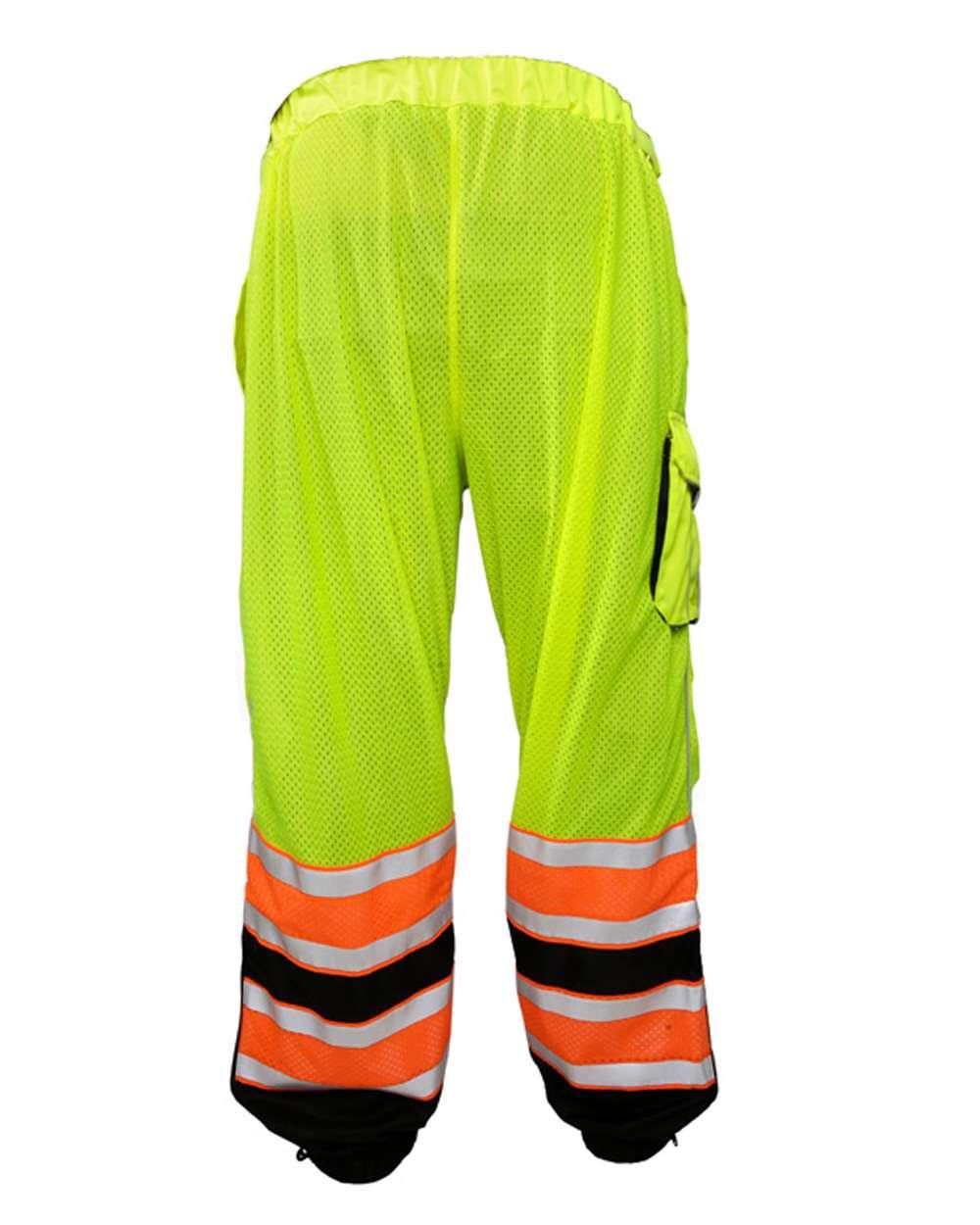3173 Kishigo Premium Brilliant Series Ultimate Reflective Mesh Pants - Back Image