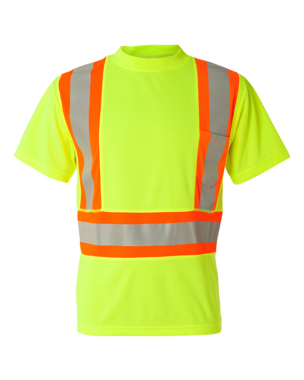 9120-9121 Kishigo Class 2 Flat Stitch Self-Fabric Panels T-Shirt