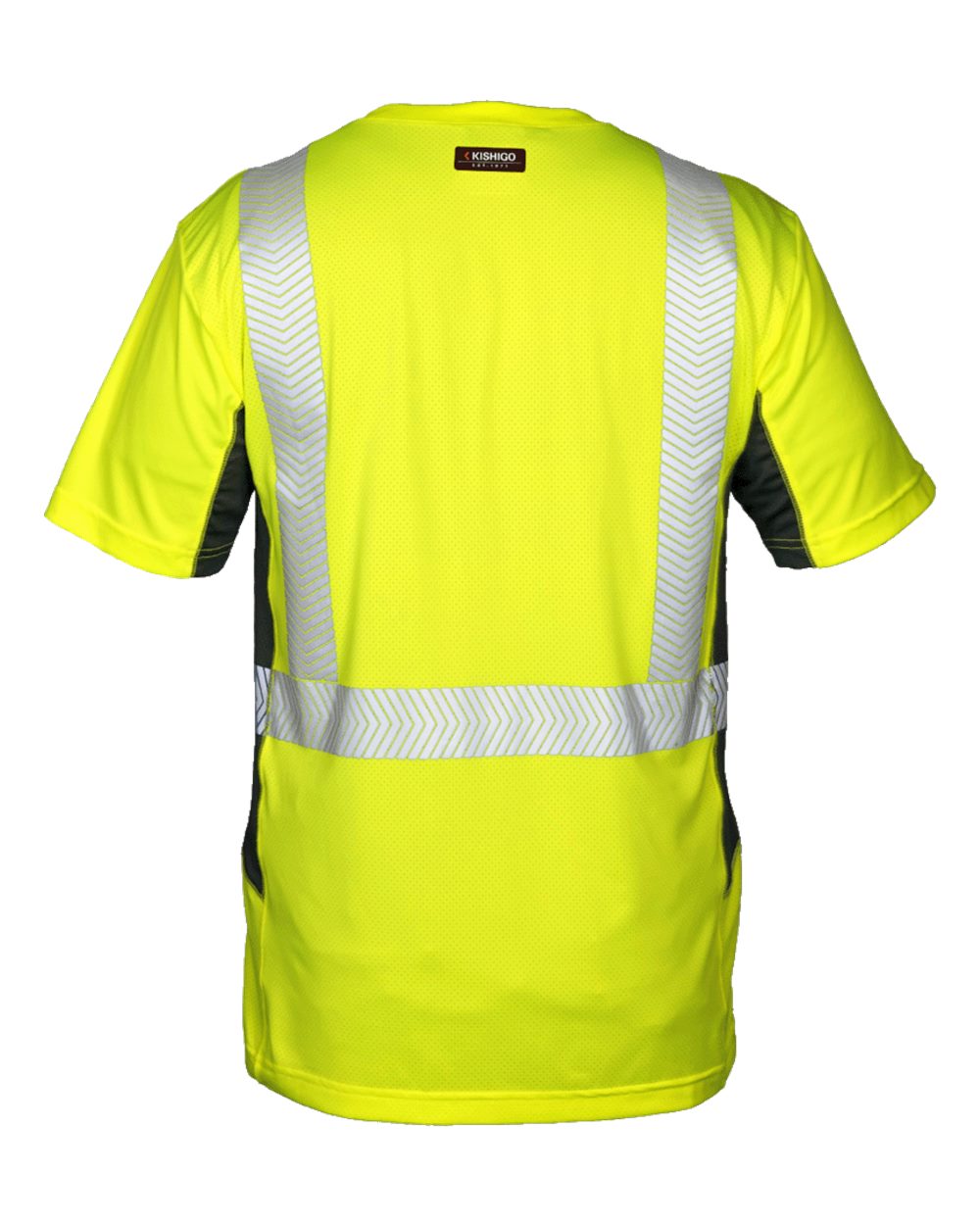 9173 Kishigo Premium Black Series Cool Touch Class 2 Short Sleeve T-Shirt - Back Image