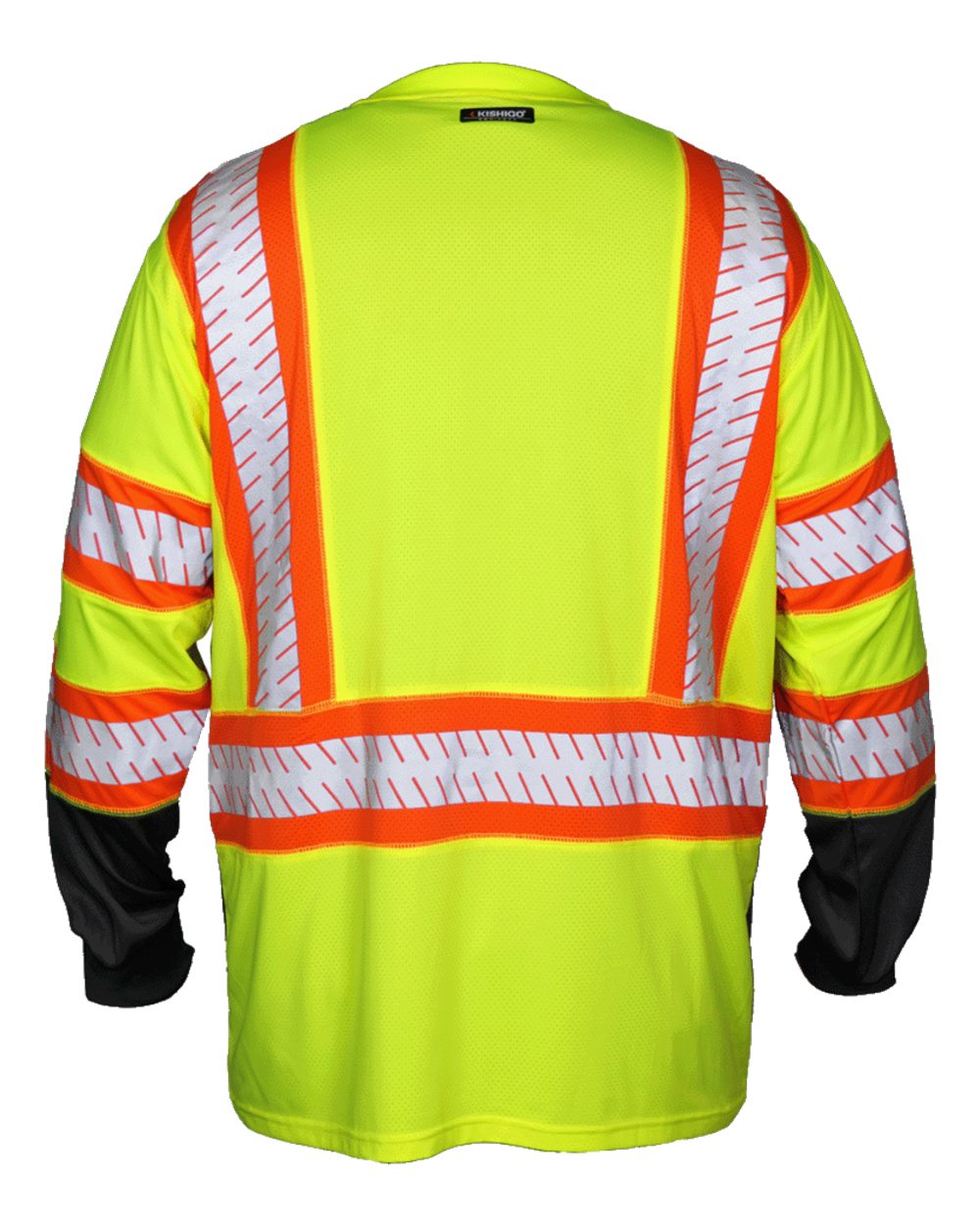 9181 Kishigo DOT Class 3 Long Sleeve T-Shirt - Back Image