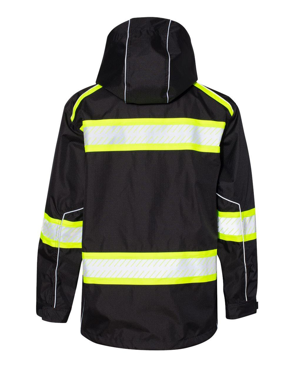 B300-303 Kishigo EV Series Enhanced Visibility Premium Jacket - Back Image