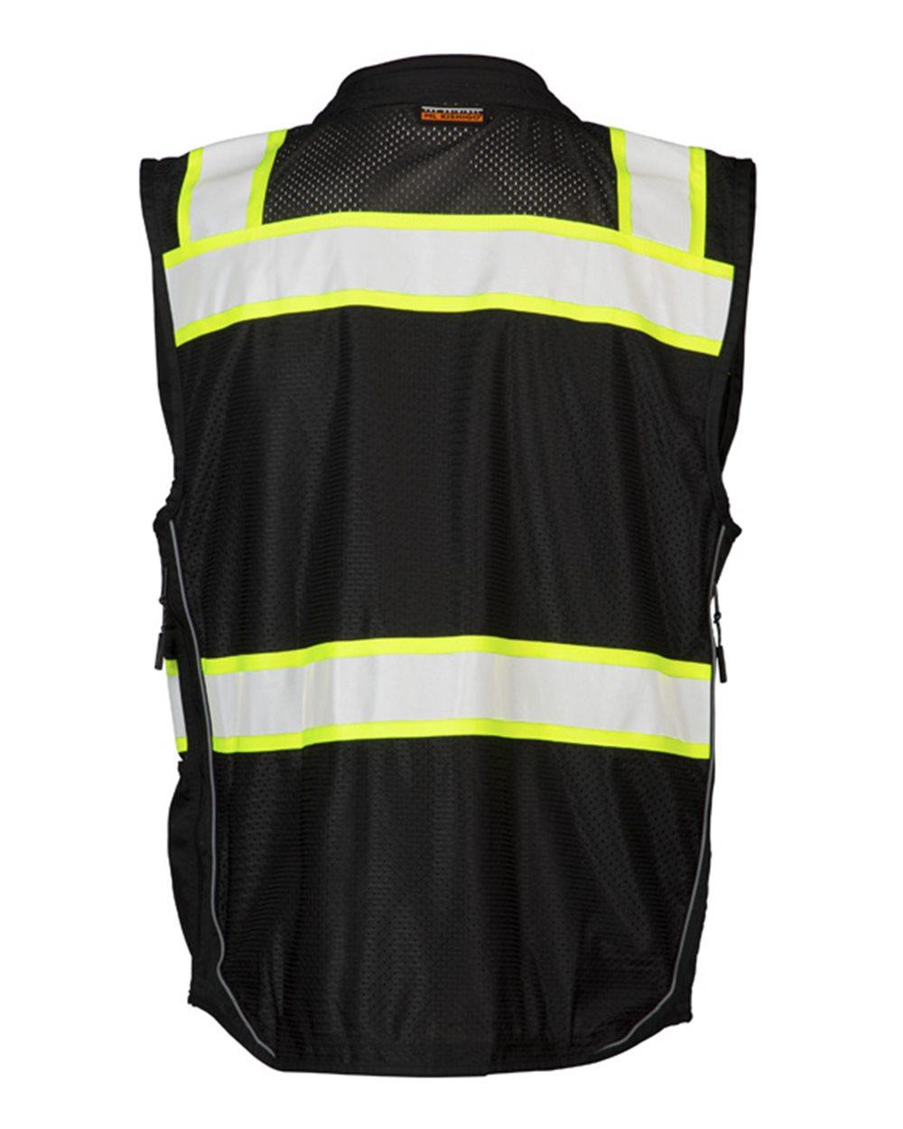 B500 Kishigo EV Series Enhanced Visibility Professional Utility Vest - Back Image