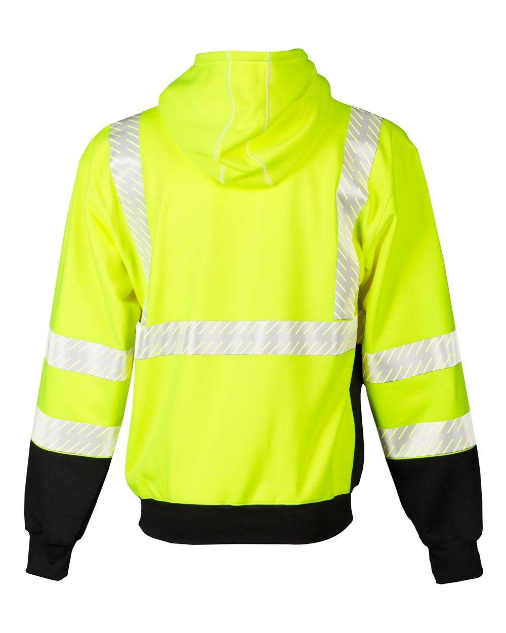 F507 Kishigo FR Full-Zip Hooded Sweatshirt - Back Image